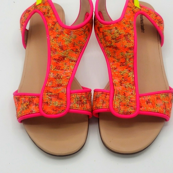Markus Lupfer size 40 NEW NEVER BEEN WORN COLOR HOT PINK ORANGE & LIME GREEN - Picture 9 of 10